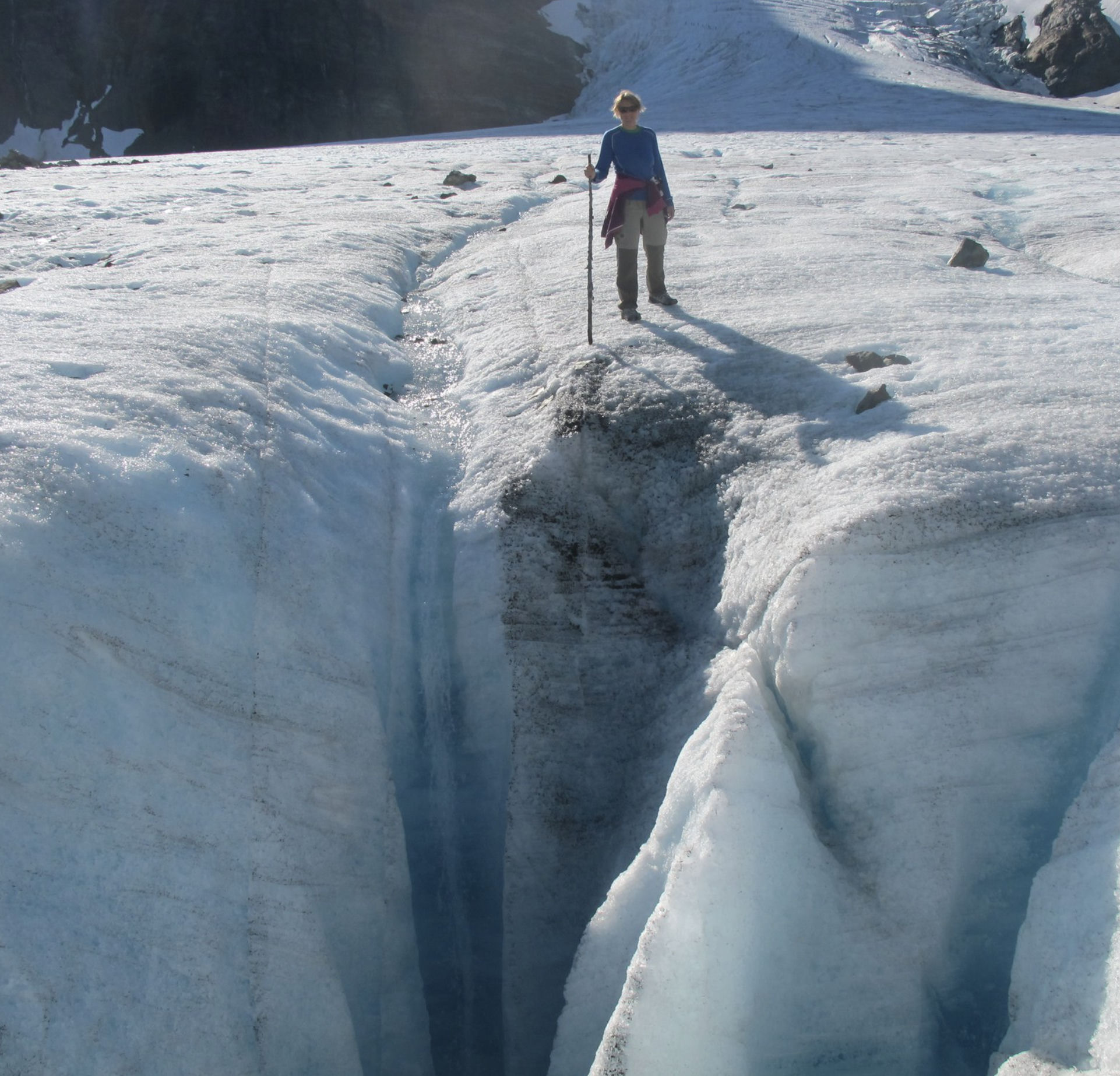 Helen på Steindalsbreen i Lyngen
